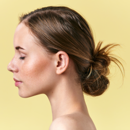 woman with clear skin 