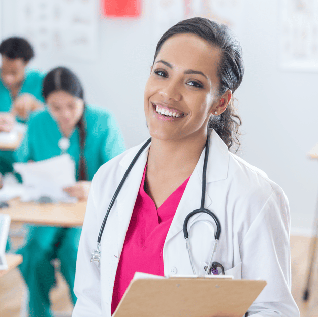 happy nurse practitioner 