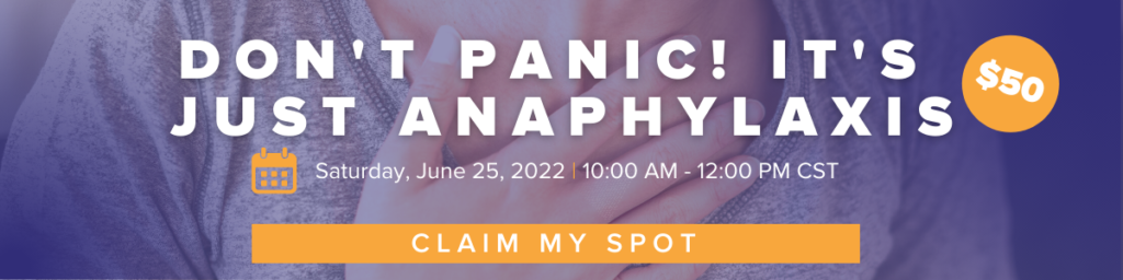 anaphylaxis workshop for APPs